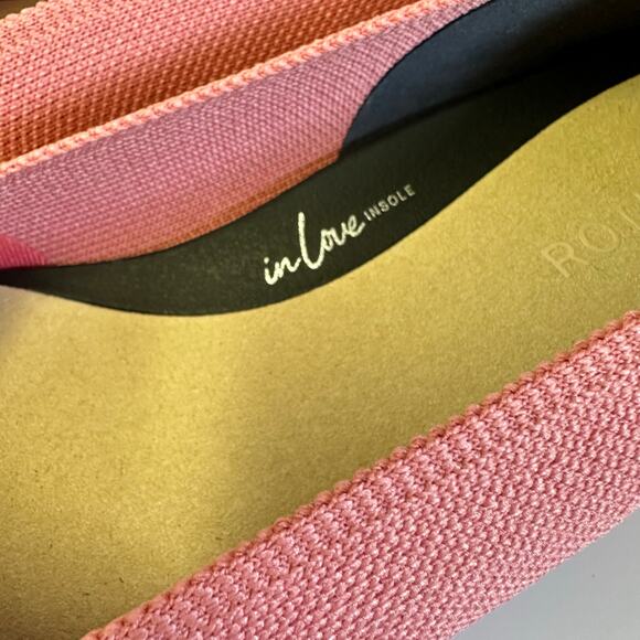 Rothy's the High Point knit low block heel in Tulip/pink Size 9.5 point toe - Picture 2 of 15